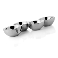 Crescent Relish Bowls - Stainless Steel