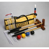 Star Outdoor Family Croquet in YellowCanvas Bag